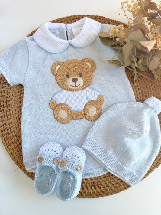 Primera Puesta Osito Corta Celeste