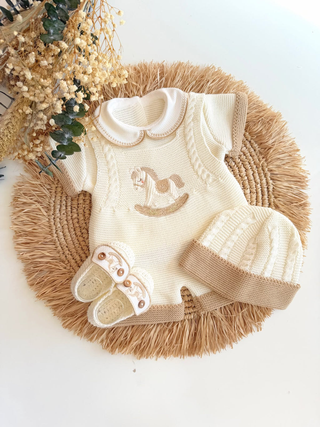 Primera Puesta Pony Corta Perla Camel
