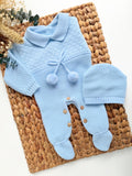 Primera Puesta Pom Pom Celeste