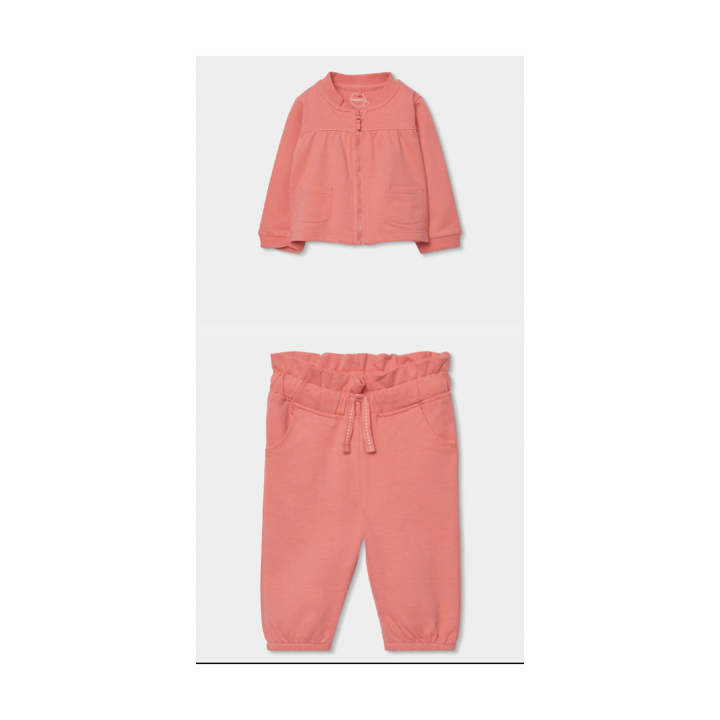 Chaqueta y Pantalón felpa de bebé niña boboli 103060 103071